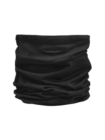 Craft Essence Wool Necktube Black - Nekwarmer