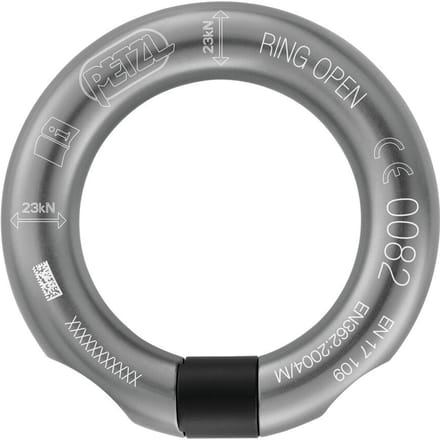 Petzl ring open dark grey