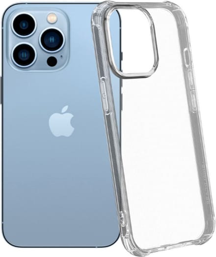Hoesje Geschikt voor iPhone 14 pro Bescherm siliconen transparant case Back Cover Hoes