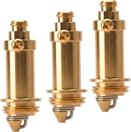 Wastafel Afvoerstop - Pop-up plug - Badkamer Dichtmaken - Duurzaam Messing - 3 Stuks - Goud