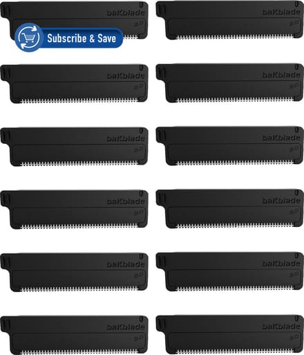 bakBlade Rug Scheren Mesjes - Set van 12 mesjes - Vervangende mesjes voor Back Shaver van bakBlade
