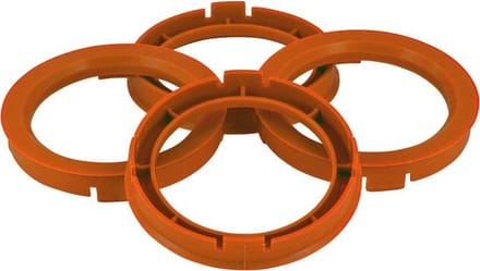 Set TPI Centreerringen - 73.0->67.1mm - Oranje