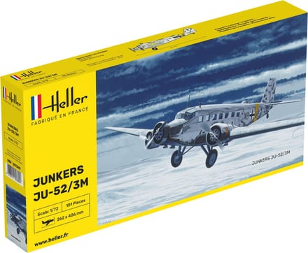 Heller Modelbouwpakket Militaire voertuigen - 80380 Junkers Ju 52/3M Luftwaffe Plastic - 1:72 - Modelbouw