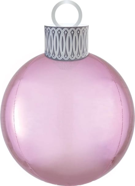 Orbz Kerstbal 38 X 50 Cm Folie Roze