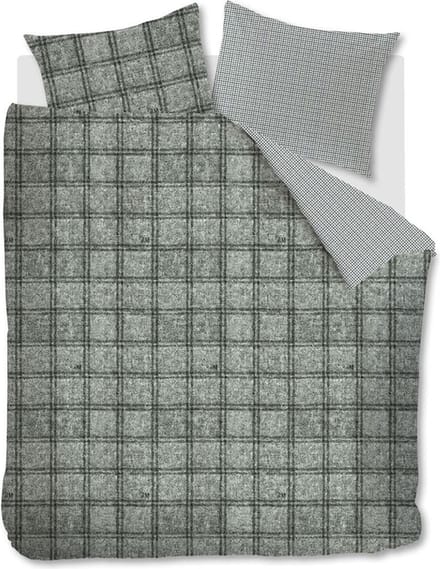 Riviera Maison Hawick dekbedovertrek - Lits-jumeaux XL - 260x200/220 - Groen