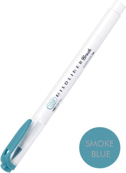 Zebra Mildliner Brush Pen - Mild Smoke Blue WFT8-MSB