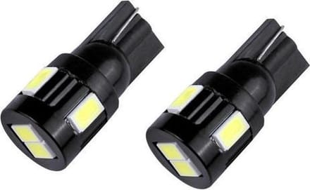 T10 - 5630 - 6 smd - uitvoering zwart