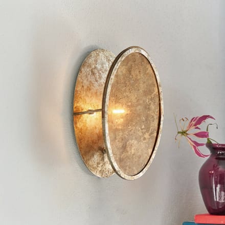 LOBERON Wandlamp Crix antiekgoudkleurig