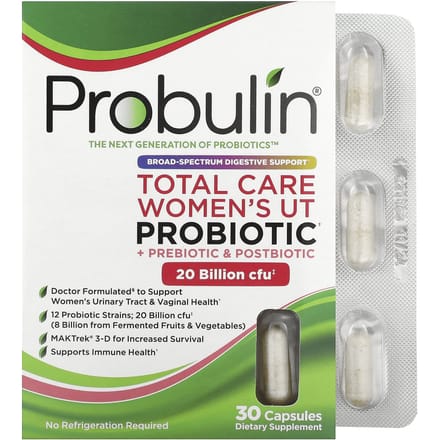 Probulin, Total Care Vrouwen UT Probioticum, 20 miljard KVE, 30 capsules