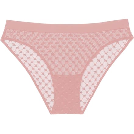 Wolford Bikinibroekjes met monogram en kant voor dames (Roze)