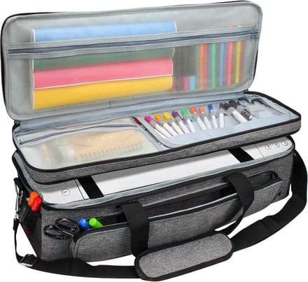 Draagtas voor Cricut Machine - Dubbellaags Opbergtas voor Cricut Explore Air 2 & Maker - Grijs