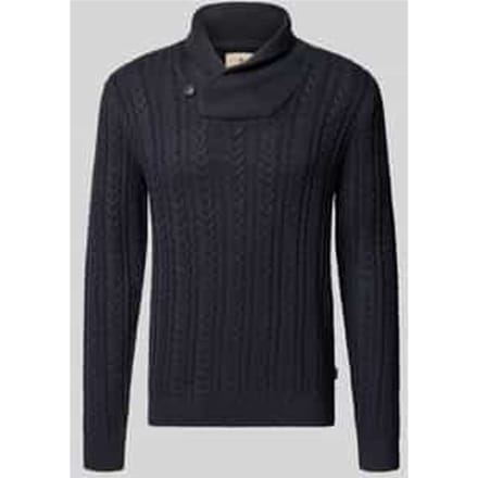 Gebreide pullover met opstaande kraag