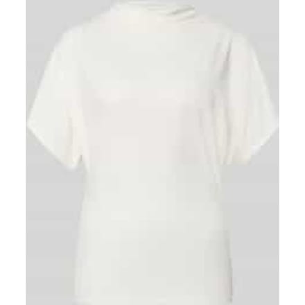 T-shirt met korte opstaande kraag model 'Nupti'