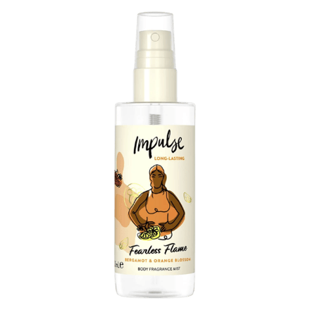 Impulse Fearless Flame Bergamot & Orange Blossom Langdurige Geparfumeerde Body Mist - 100 ml