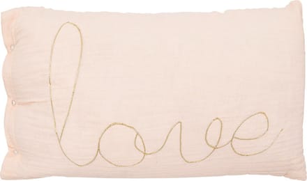 Atmosphera Kids Lili Love kussen - 40x30cm - lichtroze