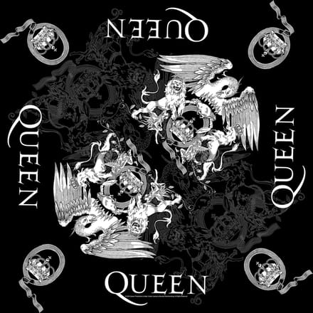 Queen - Crest Bandana - Zwart
