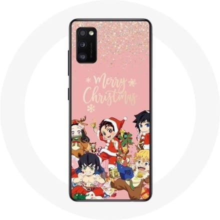 Coque pour Oppo A16 Demon slayer merry christmas affiche Anime Manga