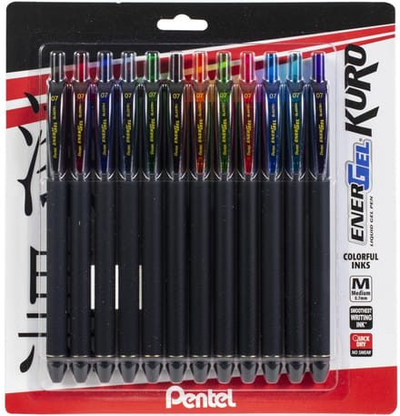 Pentel - EnerGel Kuro Liquid Gel Pens - 0.7mm - 28231