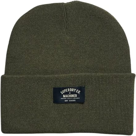 Superdry Klassieke Gebreide Beanie Groen Grootte: 1SIZE