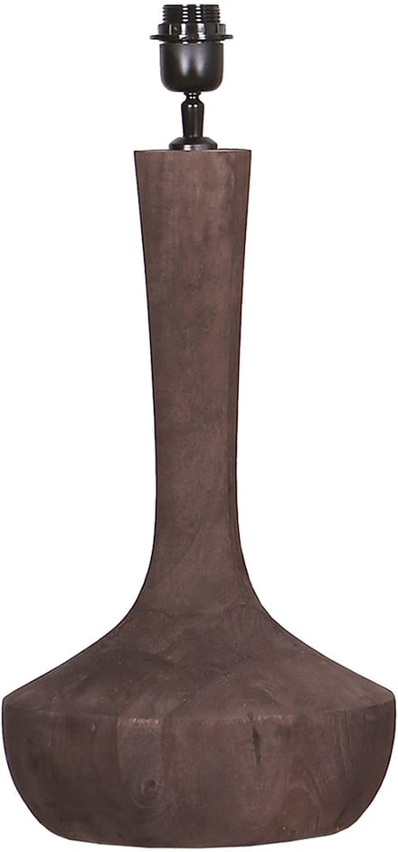 by Mooss - Tafellamp - Seattle - Umber - Hout - Donkerbruin - Mat - Robuust - 45 cm - Trendy