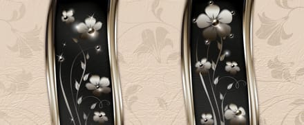 Abstract Floral Pattern Photo Wallcovering