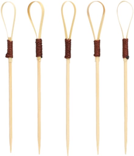 20x 100 Fingerfood prikkers 10 cm Loop