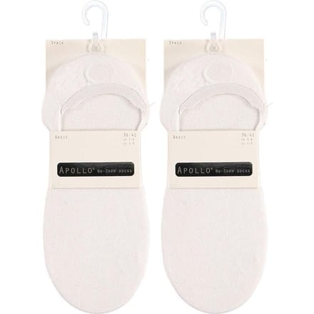 Sneakersokken White - Maat 42-47 - 6P Invisible  - Apollo