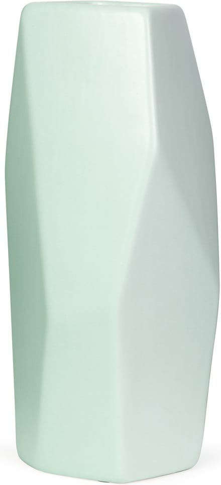 Oliva's - Hoge vaas - ↕ 32 cm - Geometrische vorm - Mat pastel - Mintgroen