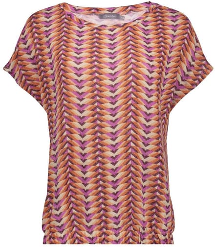 Geisha Top Lila/orange Größe: L | Blusen Outlet | Damen | Orange