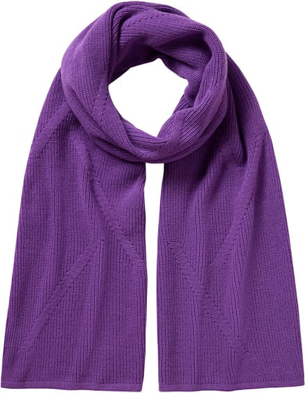 FALKE Selection Structured sneldrogend warm wol wintersjaal unisex purper - maat ONESIZE