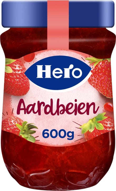 Hero Jam Aardbeien - Broodbeleg - Jam - 6 potten à 600g