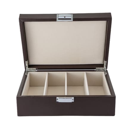 Emilie collection - brillendoos - bruin - luxe opbergdoos brillen en zonnebrillen - medium