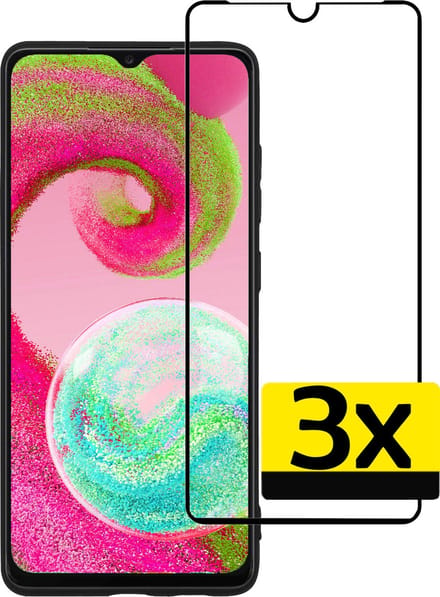 Screenprotector - Geschikt voor Samsung Galaxy A04s - 3 Stuks - Full Cover - Beschermglas - Gehard Glas - Tempered Glass - Screen Protector