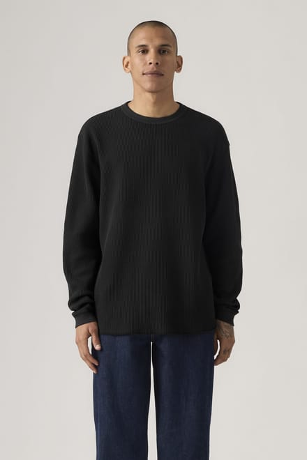Levi's Long Sleeve Relaxed Thermal Tee Größe: M | Longsleeves Outlet | Herren