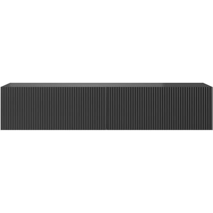 Selsey Veldio - RTV 140 cm - Zwart met gefreesde fronten