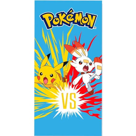 Pokémon handdoek - strandlaken - microfiber - sneldrogend - Pikachu - 140x70cm