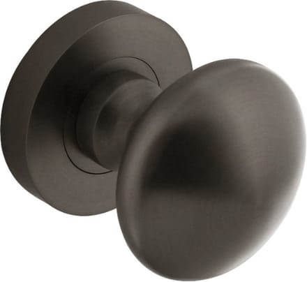 Intersteel Deurknop rond op rozet antracietgrijs