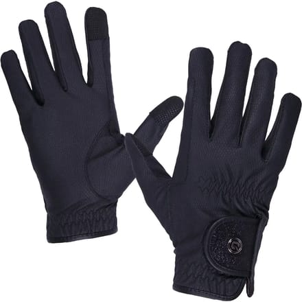 QHP Rijhandschoenen Glitz Zwart - M