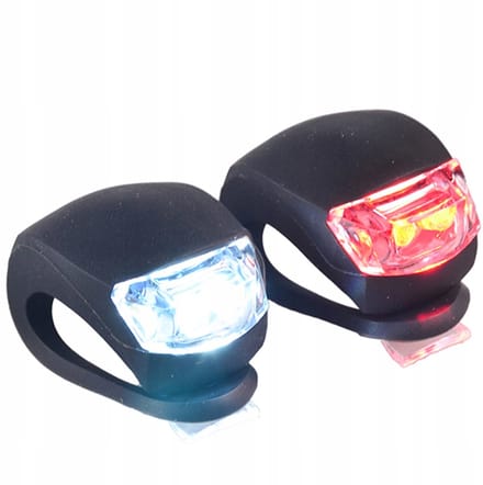 2x Mini LED Fietslamp Set - 3 Modi - Batterijen Inclusief