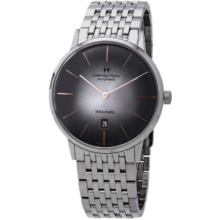HAMILTON Intra-Matic Zilveren Wijzerplaat Auto H38755181 zilver