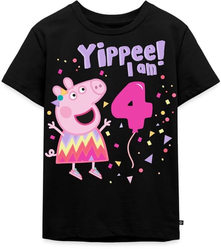 Peppa Pig's 4e Verjaardag Outfit Cadeau Premium T Shirt Kinderen