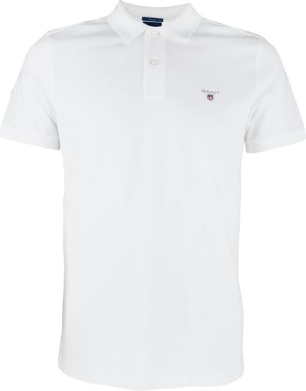 GANT heren original polo shirt pique rugger wit