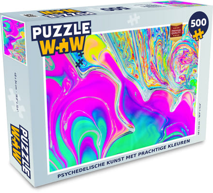 Puzzel Kunst - Kleuren - Psychedelisch - Legpuzzel - Puzzel 500 stukjes