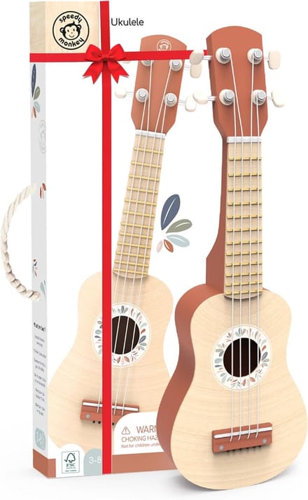 Houten Speelgoed Ukulele voor Kinderen - Muzikaal Educatief Cadeau