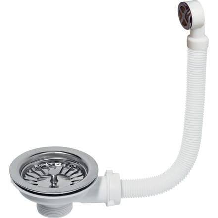 Wirquin afvoerplug met rvs korf Ø90 mm met overloop