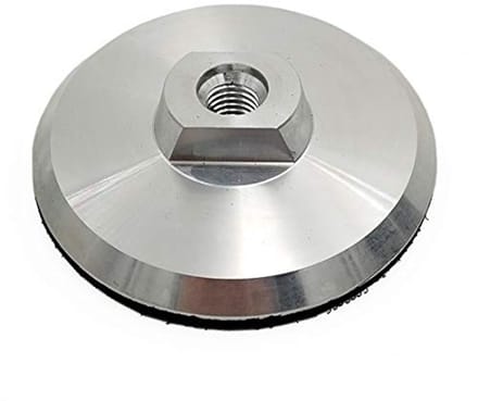 Aluminium Steunpad 100 mm met Haak en Gesp voor M14 Arbor