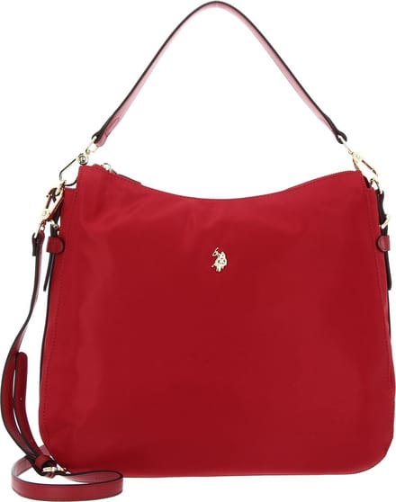 U.S. POLO ASSN. Handtas Schoudertas Houston Hobo Bag Red Rood