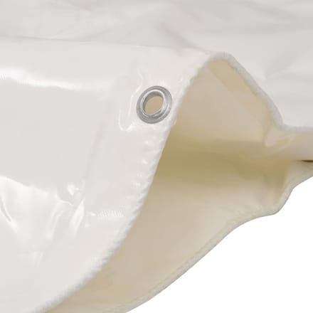vidaXL - Dekzeil - 650 - g/m² - 4x4 - m - wit