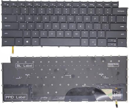 Notebook keyboard for Dell XPS 15 9500 9700 Precision 5550 with backlit