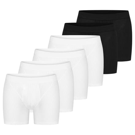 Schiesser Heren retro short / pant 6 pack Cotton Essentials Authentic